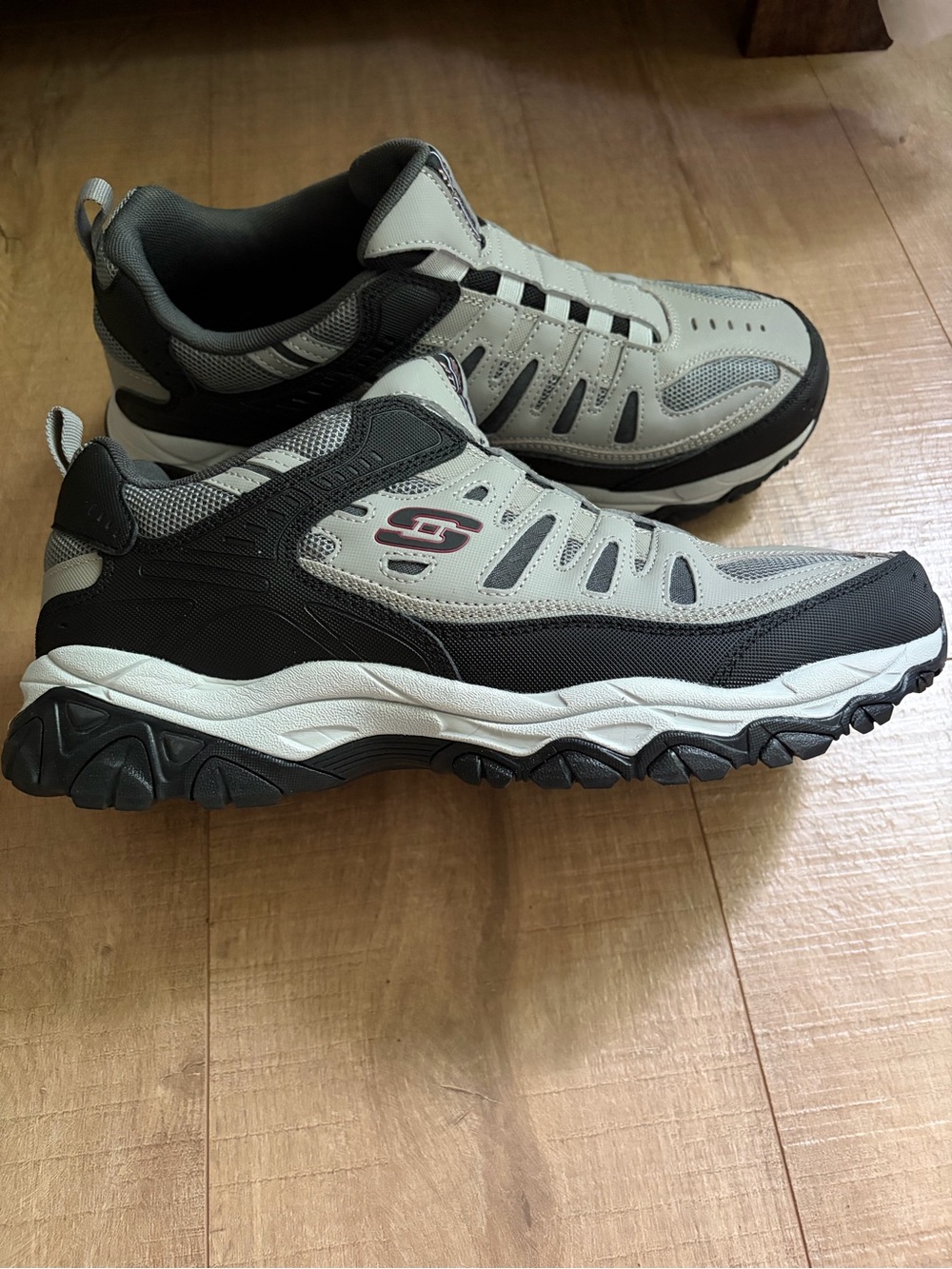 Men’s Skechers Sport After Burn, Fit Slip On Men’s 11.5- Grey/Black - Picture 3 of 7